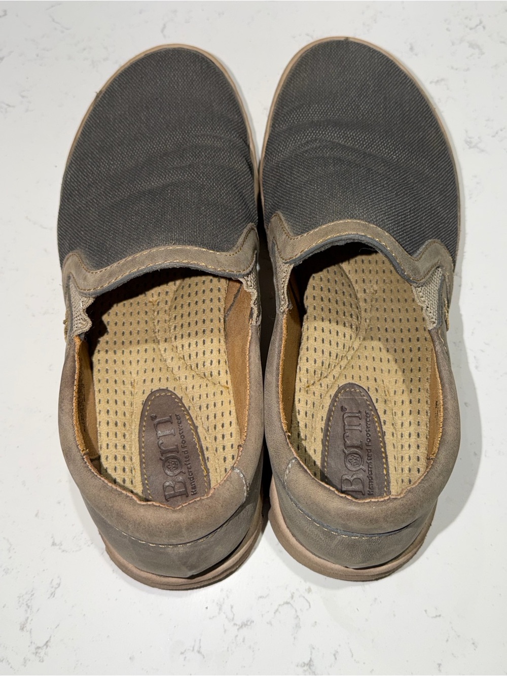 Born Men's Slip-On Casual Shoes in Dark Blue Gray - Size 11/44 - Picture 3 of 6